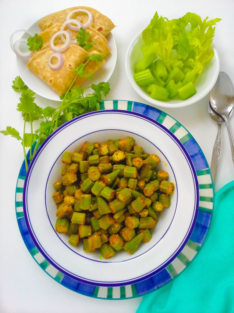 Okra Sabzi Recipe, How To Make Okra Sabzi - Raj's Kitchen