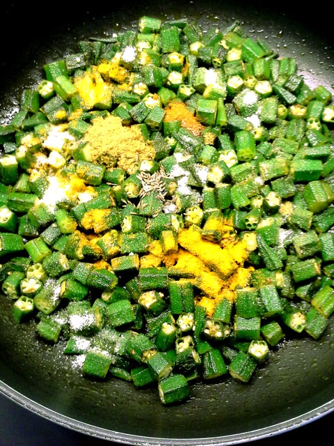 Okra Sabzi Recipe, How To Make Okra Sabzi - Raj's Kitchen